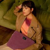 Sets de bureaux - Housse pour ordinateur portable en velours côtelé Mauve ♻️ - WOUF