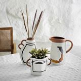 Vases - Hand painted terracotta vase - MADAM STOLTZ