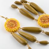 Bijoux - Boucles d'oreilles pissenlit et gouttes - Poésie - NACH