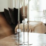 Candlesticks and candle holders - Candlestand, Chiaro di luna - 30cm - HILKE COLLECTION AB