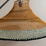 Office design and planning - PALOMA lamp in linen, hemp and cotton with a planing effect Height 25 cm Diameter 90 cm Delivered with frame - ADELE VAHN