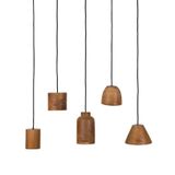 Suspensions - Abat-jour en teck recyclé - ORIGINALHOME ECO DESIGN