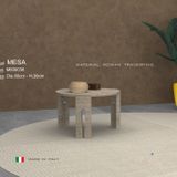 Coffee tables - ROMAN TRAVERTINE SIDE TABLE - EUROMARMI STORE