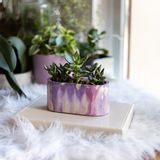 Objets de décoration - Jardinière en béton Tie&Dye - JUNNY