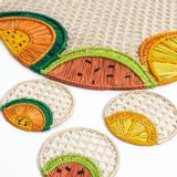 Table linen - Tropical Fruit Iraca Placemat - CORO CORA