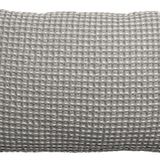 Coussins - Coussin stonewashed Naga Vichy Gris 40 x 65 - MAISON VIVARAISE – SDE VIVARAISE WINKLER