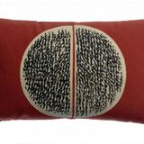 Coussins - Coussin brodé Yaël Géranium 40 x 65cm - MAISON VIVARAISE – SDE VIVARAISE WINKLER