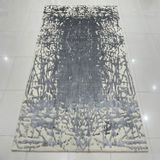 Tapis - ITR 105, provenant directement d'une usine indienne, coupe 3D, très abordable et économique MOQ 1, tapis en soie, noué à la main, en laine d'Indo Tibbetan, bambou, bambou, tencel art botanique, tapis en soie pour la maison, l'hôtel et les projets - INDIAN RUG GALLERY