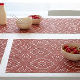 Contemporary carpets - OVERSHOT Table Set and Rug - CHILEWICH