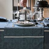 Linge d'office - Chemin de table Armoiries en Lin - LE JACQUARD FRANCAIS
