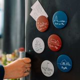 Customizable objects - MAGNET 75mm - LIGNE DE CÔTE
