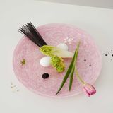 Trays - Ivory & Pink Large Tray - STORIES OF ITALY