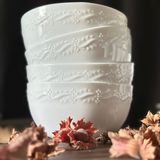 Bowls - LILIBET bowl in white Limoges porcelain - REMINISCENCE HOME