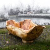 Bathtubs - Bathtub, Sculptured from Single Tree Trunk, Unique, Handmade - LOGNITURE