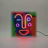 Decorative objects - Acrylic Box Neon - Memphis Face - LOCOMOCEAN