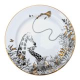 Everyday plates - Safari Printed Dinner Plate with - GIRAFFE - SOKA DESIGN STUDIO TABLEWARE