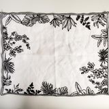 Placemats - Safari Embroidered Linen Placemats - SOKA DESIGN STUDIO TABLEWARE