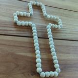 Jewelry - Wooden beaded cross wall pendant (Bali) - Set of 2 - CBCS93-2 - BALINAISA