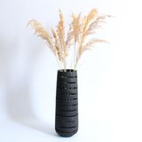 Vases - Tall black vase flower vase, wooden unique decor - WOODENDREAMS