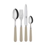 Ménagères - Set de 4 couverts de table - Pop unis, Mastic - SABRE PARIS