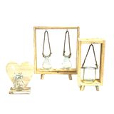 Decorative objects - Wooden heart/frame with hanging glass - HENDRIKS DECO BV