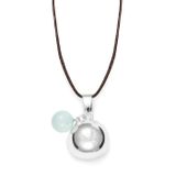 Jewelry - Pregnancy ball and its Aqua Agate stone - COCOONME