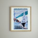 Affiches - Décoration murale. Sports d'hiver dans les Vosges & La Savoie - ABLO BLOMMAERT