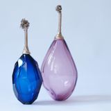 Art glass - Muranoglass Sculpture Pair - MARINA BLANCA