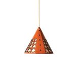 Objets design - BALADEUSE ESSAM - CUIR WHISKY - cable plafonnier - LULE STUDIO