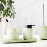 Plateaux - Ensemble de salle de bain écologique moderne (quatre pièces, vert clair) - ESPATIO