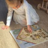 Children's games - 511132 TABLEAU D'ACTIVITE MAISON DES LAPINS - EGMONT TOYS