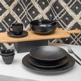 Everyday plates - Flat plate 27 CM VESUVIO BLACK - TABLE PASSION / BASTIDE 1880