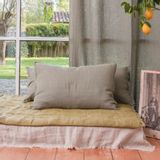 Fabric cushions - Etamine Cushion Cover 50X75 Cm Etamine 2 Lichen - EN FIL D'INDIENNE...