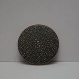 Carafes - Safari black leather coaster - SOKA DESIGN STUDIO TABLEWARE