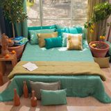 Throw blankets - Etamine Quilt 220X240 Cm Etamine 2 Celadon - EN FIL D'INDIENNE...