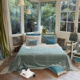 Bed linens - Boho Bedspread 240X250Cm Boho Celadon - EN FIL D'INDIENNE...
