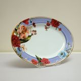 Platter and bowls - Victorian Romance Printed Oval Platter - SOKA DESIGN STUDIO TABLEWARE