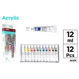 Loisirs créatifs pour enfant - PEINTURE ACRYLIQUE 12 TUBES - MP