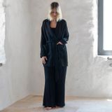Homewear - Cardigan ceinturé à double couche en mousseline de coton - LOOM.IST