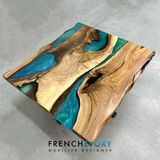 Objets design - Table basse en noyer - FRENCH EPOXY