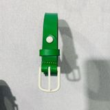 Petite maroquinerie - Ceinture cuir et Boucle céramique blanche - ROZAN