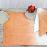 Table linen - Linen Napkin and Placemat White and Brick - ATELIER 99