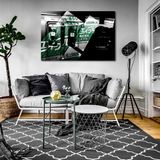 Art photos - Tokyo Metro Graphic Green Light - Limited Edition Photo Print laminated under Diasec® Museum Quality - LUDO CAZEBA - LIMITED PHOTOGRAPHY EDITIONS