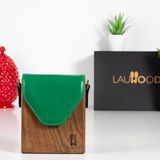 Pochettes - Sac à main Lauwood Roberto - cuir noyer et vert - LAUWOOD