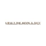 Carterie - I Love U to the Moon & Back | Message dans une bouteille | Carte d'amour | Saint-Valentin | Carte d'anniversaire | Unique | Romantique | Je t'aime | Carte Think of You | Cadeau - BIRAMBI