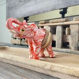 Decorative objects - Orange Web Elephant Candle - EL PELICANO