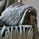 Plaids - Plaids gaze de coton imprimés blockprint doublés sherpa - MAISON LILO