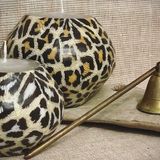 Decorative objects - Leopard Round Candle - EL PELICANO