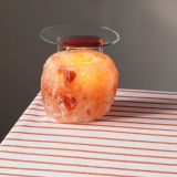 Decorative objects - Deep salt candle holder with burner location - COCOONME