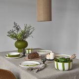 Platter and bowls - Nua Green Striped Salad Bowl
Ø20 Cm H12 Cm - HOMATA